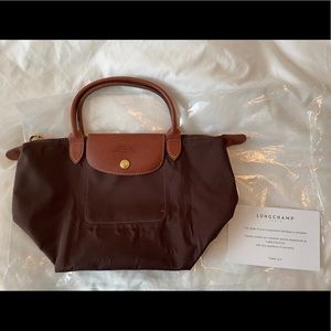Longchamp Le Pliage MADE IN FRANCE brown small